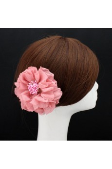 Pink Fabric Flower Wedding Headpieces