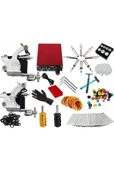 2 Professional 10 Coil Wraps Tattoo Guns Kit for Lining and Shading