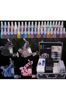 Professional Tattoo Machine Kit Completed Set With 4 Tattoo Guns