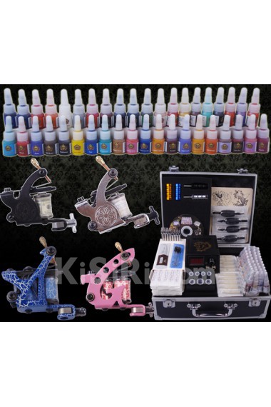 Professional Tattoo Machine Kit Completed Set With 4 Tattoo Guns