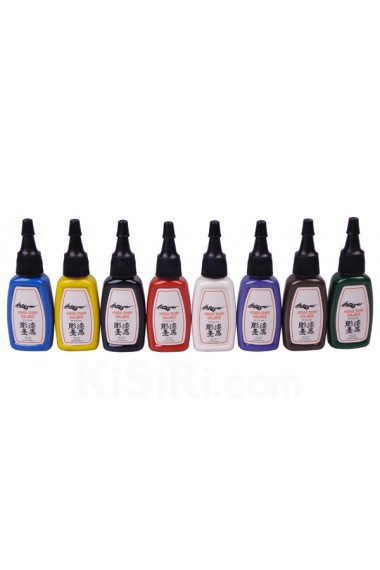 2 Tattoo Machine Guns with 8 x 15ml Colors Included