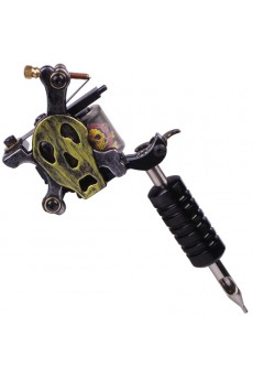 Professional Lining and Shading Tattoo Gun Kit with Digital Power Supply and 7 Colors