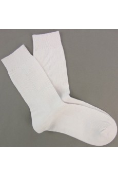 Red Combed Cotton Men's Socks