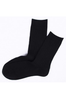 Black Men's Combed Cotton Socks