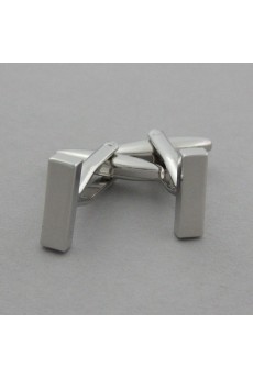 Men's Silver Metal Cufflink