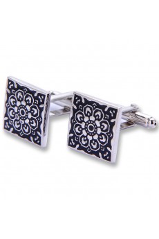 Men's Black Metal Cufflink