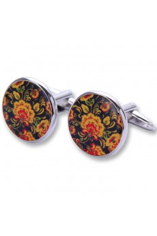 Men's Yellow Metal Cufflink