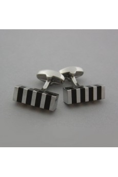 Men's Brown Opal Metal Cufflink