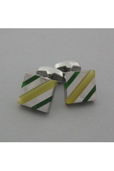 Men's Yellow Opal Metal Cufflink