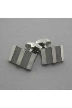 Men's Gray Opal Metal Cufflink