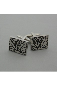 Men's Black Metal Cufflink