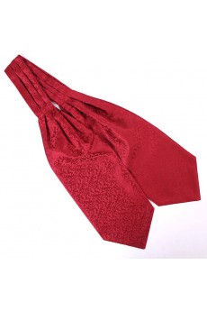 Men's Red Microfiber Cravat