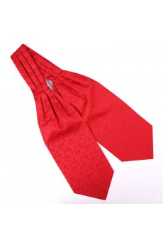 Men's Red Microfiber Cravat