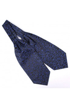 Men's Blue Microfiber Cravat