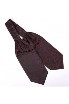 Men's Red Microfiber Cravat