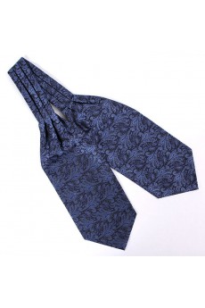 Men's Blue Microfiber Cravat