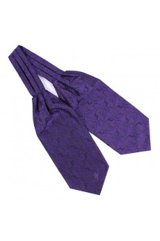 Men's Purple Microfiber Cravat