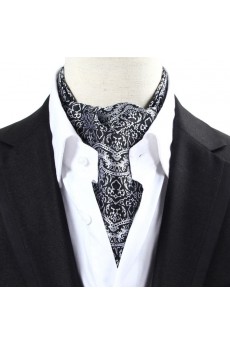 Men's Gray Microfiber Cravat