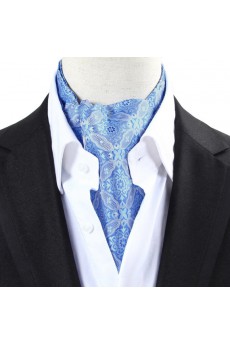 Men's Blue Microfiber Cravat