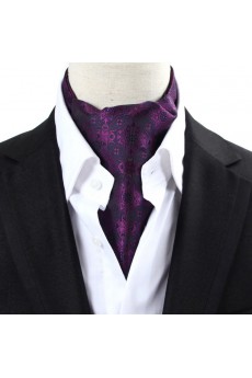 Men's Purple Microfiber Cravat