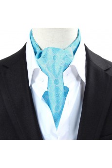 Men's Blue Microfiber Cravat