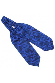 Men's Blue Microfiber Cravat
