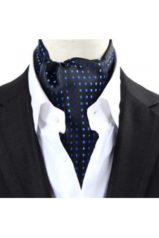 Men's Blue Microfiber Cravat