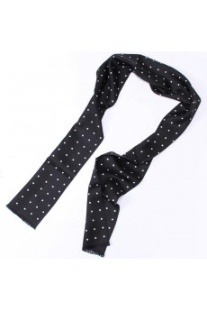 Men's Black Silk Cravat  