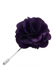 Men's Plum Microfiber Lapel Pins 