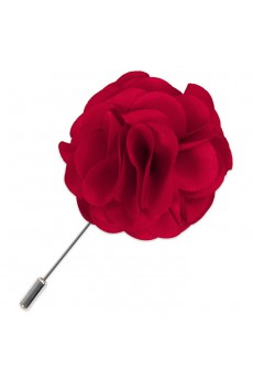 Men's Red Microfiber Lapel Pins 