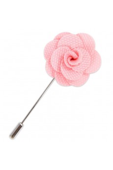 Men's Pink Microfiber Lapel Pins