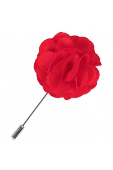 Men's Red Microfiber Lapel Pins 