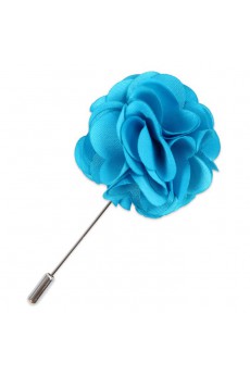 Men's Blue Microfiber Lapel Pins 