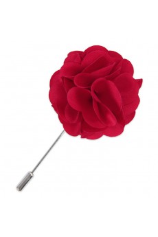 Men's Crimson Microfiber Lapel Pins 