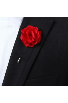 Men's Crimson Microfiber Lapel Pins 