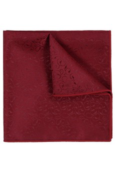 Men's Wine Red Microfiber Pocket Square  