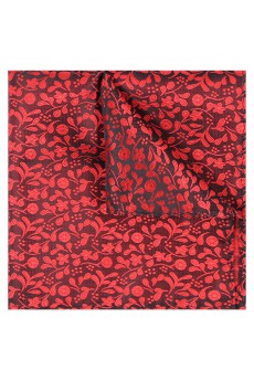 Men's Red Microfiber Pocket Square 