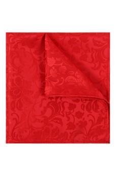 Men's Red Microfiber Pocket Square 