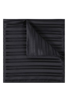 Men's Black Microfiber Pocket Square 