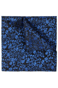 Men's Navy Blue Microfiber Pocket Square 