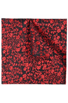 Men's Red Microfiber Pocket Square 