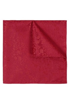 Men's Red Microfiber Pocket Square 