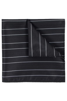 Men's Black Microfiber Pocket Square 