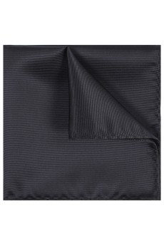 Men's Black Microfiber Pocket Square 