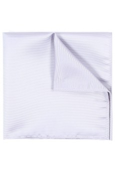 Men's White Microfiber Pocket Square 