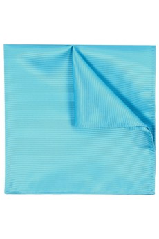 Men's Blue Microfiber Pocket Square 