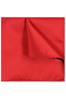 Men's Red Microfiber Pocket Square 