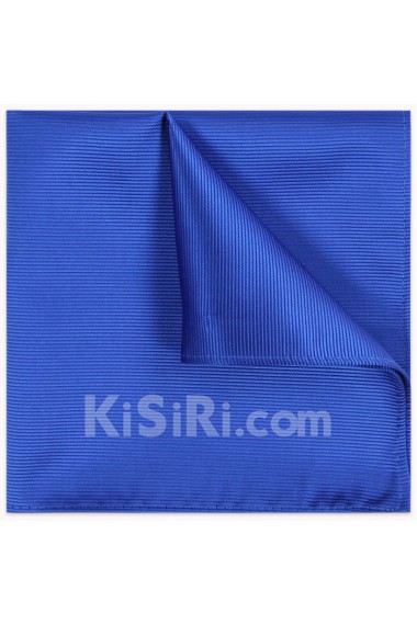 Men's Blue Microfiber Pocket Square 