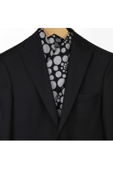 Men's Black Cotton Scarf