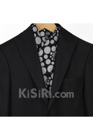 Men's Black Cotton Scarf